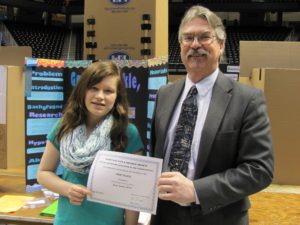 Anna W. of Sacred Heart Cathedral School received First Place for her project entitled “Grow, Sparkle, Shine!”